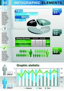 矢量商務信息圖表在金融信息咨詢服務中的應用